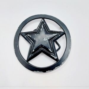 Black‎ Vintage Y2K Famous Star and Straps Belt Buckle Fashion